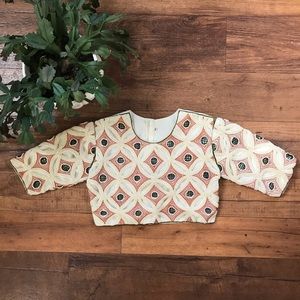 ‼️SALE‼️ Vintage Embroidered Crop-Top